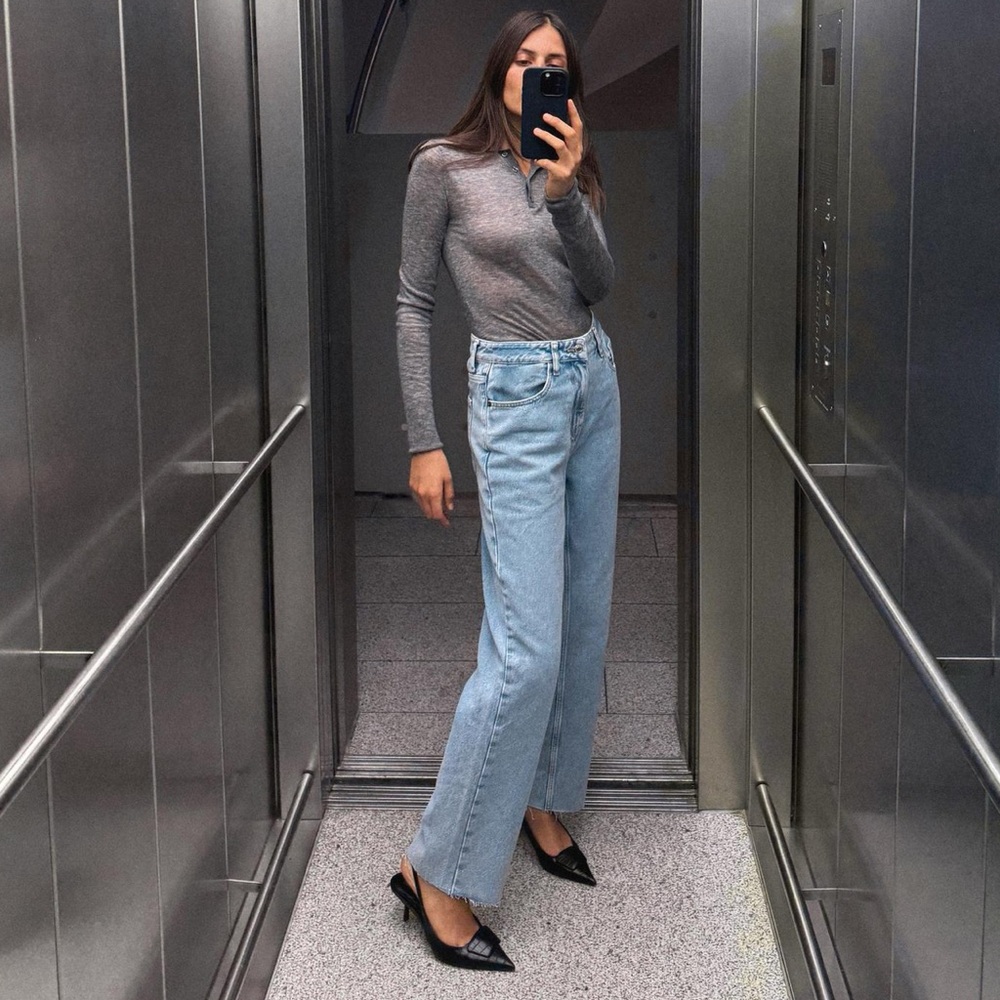 Zara straight leg jeans